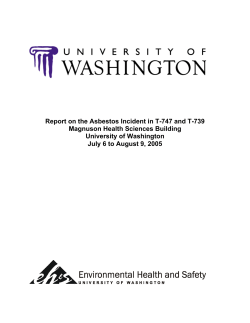 Suspected asbestos incident exposures in T-747 and T
