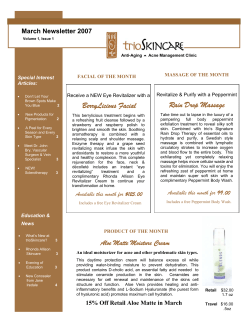 March 2007 - trioSkincare