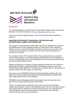 Read more - Hawke`s Bay Marathon