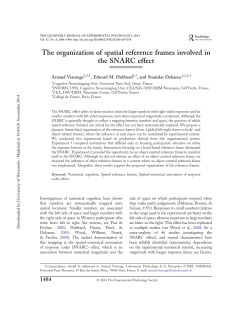 The organization of spatial reference frames involved in