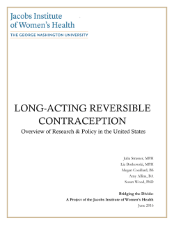 Long-acting reversible contraceptive