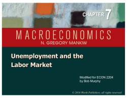 Unemployment and the Labor Market
