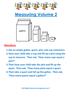Measuring Volume 2