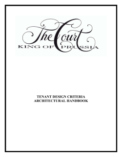 COURT Tenant Design Criteria Archt. Handbook - Business