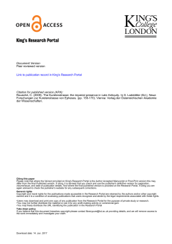 Hilkearticle - King`s College London
