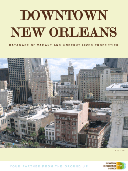 DOWNTOWN NEW ORLEANS - Downtown Development District