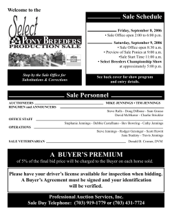 horse - Professional Auction Services, Inc.