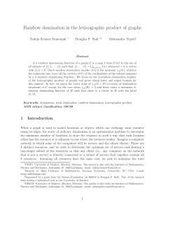 Rainbow domination in the lexicographic product of graphs