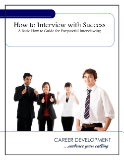 How to Interview with Success