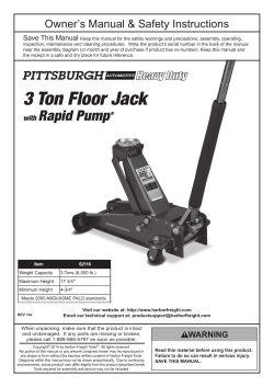 3 Ton Floor Jack - Harbor Freight Tools