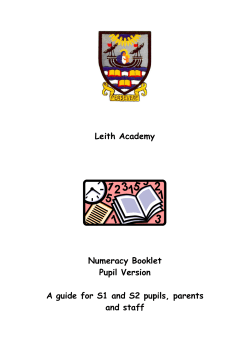 Numeracy Booklet