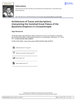Architecture of Traces and Ascriptions: Interpreting the