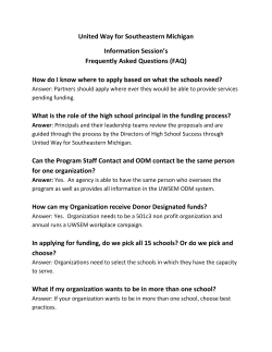 United Way for Southeastern Michigan Information Session`s