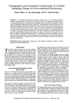 Cartographic and Geometric Components of a Global Sampling