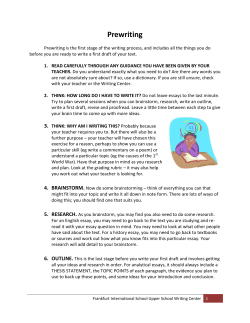 Prewriting