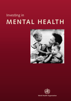 mental health - World Health Organization