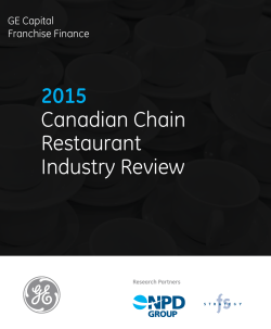 2015 Canadian Chain Restaurant Industry Review