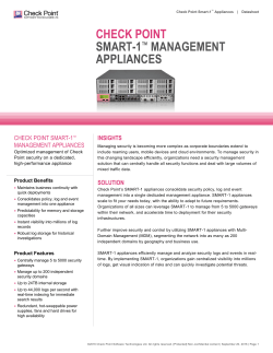 Smart-1 Appliances Datasheet