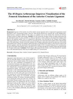 The 45-Degree Arthroscope Improves Visualization of the Femoral