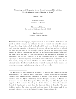 Technology and Geography in the Second Industrial Revolution