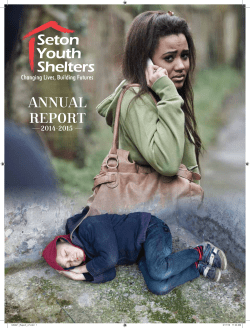 ANNUAL REPORT - setonyouthshelters.org