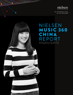 NIELSEN MUSIC 360 CHINA REPORT