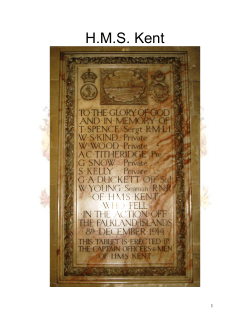 HMS KENT 1914
