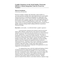 Graphic Organizers in the Social Studies Classroom: Effective