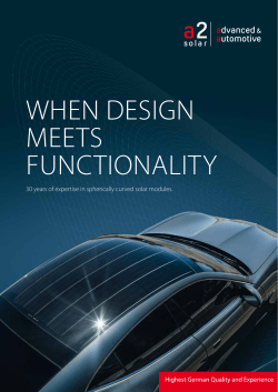 Company brochure &ndash; Automotive solutions - a2