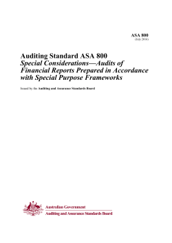 ASA 800 - Auditing and Assurance Standards Board