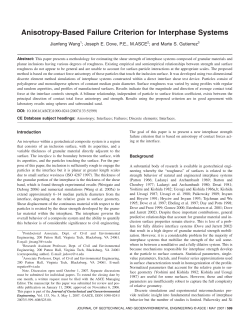 Anisotropy-Based Failure Criterion for Interphase Systems