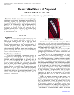 Handcrafted Shawls of Nagaland - International Journal of Scientific