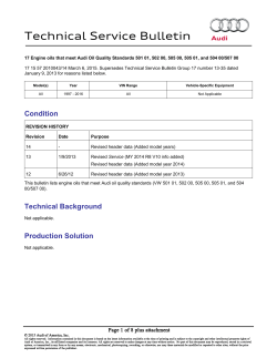 Technical Service Bulletin