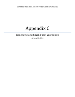 Summary of Results: Walk the WBID Exercise for Gottfried Creek