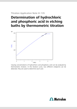 Determination of hydrochloric and phosphoric acid in etching baths