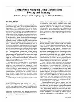 Comparative Mapping Using Chromosome Sorting and Painting