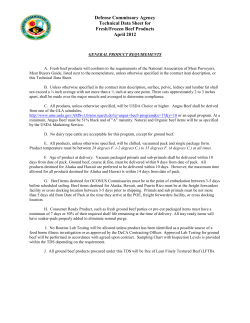 Fresh/Frozen Beef - Commissaries.com