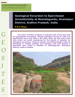 Geological Excursion to Eparchaean Unconformity at Namalagundu