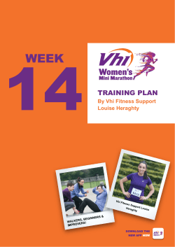 training plan - Vhi Women`s Mini Marathon