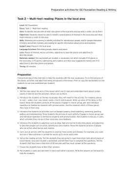 Local area - Trinity College London