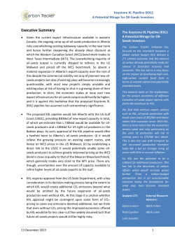 Keystone XL Pipeline (KXL) Economics: A Potential Mirage for Oil