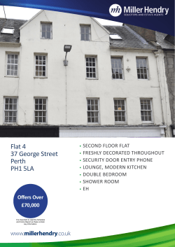 Flat 4 37 George Street Perth PH1 5LA