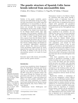 The genetic structure of Spanish Celtic horse breeds inferred