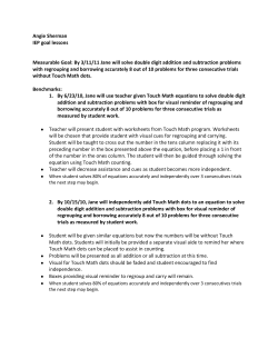 Angie Sherman IEP goal lessons Measurable Goal: By 3/11/11 Jane