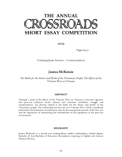 Annual Crossroads Short Essay Competition 2009