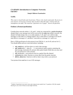 CS 455/655: Introduction to Computer Networks Fall 2013
