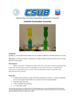 Colorful Convection Currents - California State University, Bakersfield