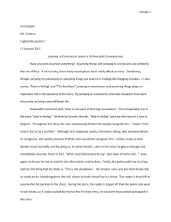 Thematic-Critical Lens Essay Student Sample 1