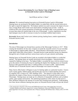 171 Factors Determining Per Acre Market Value of Hunting Leases