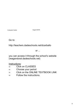 Go to: http://teachers.dadeschools.net/dcarballo or you can access